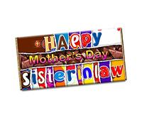 Happy Mother's Day Novelty Chocolate Bar Wrapper Label for Sister in Law, Big Sister, Daughter Gift Present #825 (with chocolate bar)