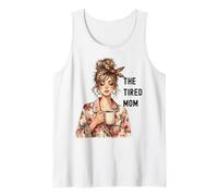 Happy Mothers Day Shirt for Women The Tired Mama Tank Top