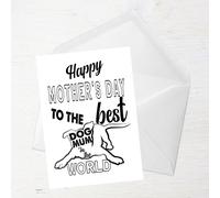 Happy Mother's Day To The Best Dog Mum In The World Greetings Card - Large Card