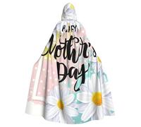 Happy Mother'S Day With Flower Halloween Witch Cloak Unisex Hooded Cloak For Festive Party Costume