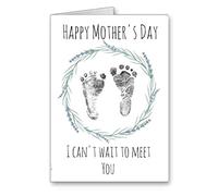 Happy Mother's Mothers Day From Bump Card Baby Pregnancy I Can't Wait To Meet You (envelope included)