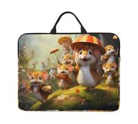 Happy Mouse Paradise Printed Laptop Sleeve 16.5 * 12.2", Business and Casual Dual use, Suitable for Some laptops