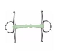 Happy Mouth Shaped Full Cheek Snaffle Horse Bit Stainless steel (5.5 inches)
