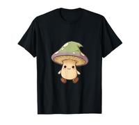 Happy Mushroom Wizard Hat Apparel - Cute Kawaii Pastel Fungi T-Shirt