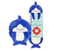 Happy Nappers Blue Shark Medium S4 Sleeping Bag Plush Toy