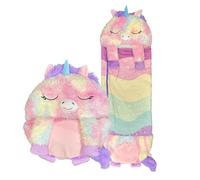 Happy Nappers Kids Sleeping Bag - Plush Toy, Comfy Sleeping Bag & Fluffy Pillow All in One
