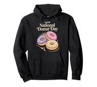 Happy National Donut Day | Classic Sweet Trio Donut Pullover Hoodie
