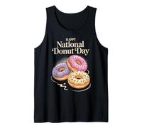 Happy National Donut Day | Classic Sweet Trio Donut Tank Top