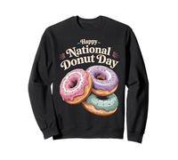Happy National Donut Day | Sweet Trio Donut Sweatshirt