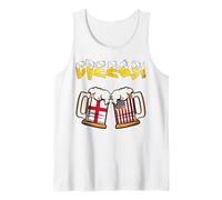 Happy Nat'l Beer Day English American Papa Mama Needs A Beer Tank Top