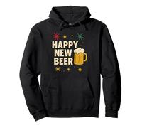 Happy New Beer Shirt Funny Drinking New Year Mug Pullover Hoodie