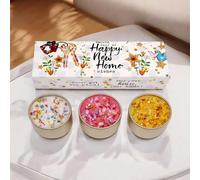 Happy New Home Candles Trio Set UK - 30 Hour Burn Time