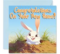 Happy New Home Card for Women and Men, Rabbit