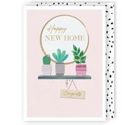 Happy New Home Congrats Plant Pals! Contemporary New Home Greeting Card ELML077