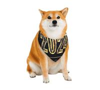 Happy New Year 2024 (5) Pattern Dog Bandanas, Comfortable Cotton Triangle Bibs Scarfs for Dogs Or Cats, Cute Pet Kerchief for Small Medium Large Dogs-Small