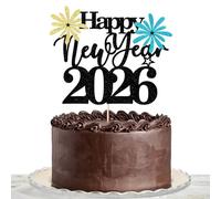 Happy New Year 2026 Cake Topper, Farewell to 2025 and Welcome 2026 Party Decor,Hello 2026, New Year's Eve,Christmas,Happy Holidays Party Decoration