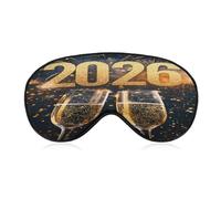 Happy New Year 2026 Eye Mask Sleep Masks Soft Blackout Eye Cover for Women Men