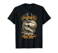Happy New Year 2027 Dinosaur Funny T-Rex Tee for Kids Teens T-Shirt