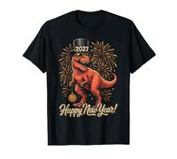 Happy New Year 2027 Dinosaur Funny T-Rex Tee for Teens Kids T-Shirt
