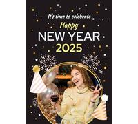 Happy New Year Cards 2025 - Winter Holiday Greeting Cards & New Year Gifts Cards for Party Supplies (Design 2)