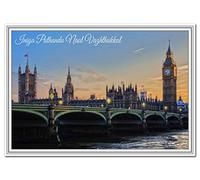 Happy New Year Cards in different languages - London Big Ben - Luxury Quality (Tamil Card - Iniya Puthandu Naal Vazhthukkal)