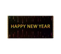 Happy New Year Chocolate Bar Gift Wrapper Gift Present For Mom Daddy Uncle Aunty Sister Brother(#348) (without chocolate bar)