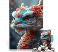 Happy new year dragon1000 Piece Jigsaw Puzzles for Adults Jigsaw DIY Toys Wall Decoration Unique Birthday and Xmas Gifts 38x26cm