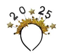 Happy New Year Headband Tiara - 2025 Happy New Year Star Headband | 2025 Happy New Year Headbands Tiara, Glitter Headwear Party Decorations 2025 Happy New Year Headband For Adult Teens Accessories