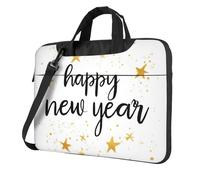 Happy New Year Laptop Bag for 15.6 inch, Galaxy Star Laptop Case Sleeve with Shoulder Strap,Portable Shockproof Protective Computer Carrying Cover Briefcase for Women Men