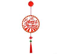 Happy New Year LED Sign Light Up Letters Acrylic Hanging Lamp for battery Powered Red 24x76cm(Red)