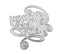Happy New Year Metal Cutting Dies Stencil Scrapbooking Album Stamp Embossing Cutting Dies for Card Making Easter