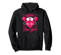 Happy New Year Nurse Heartbeat Celebration for Nurses Pullover Hoodie