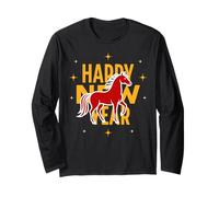 Happy New Year of The Horse 2026 Chinese Lunar Long Sleeve T-Shirt