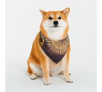 Happy New Year Pattern Dog Bandanas, Comfortable Cotton Triangle Bibs Scarfs for Dogs Or Cats, Cute Pet Kerchief for Small Medium Large Dogs-Large