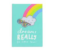 Happy News - A5 Luxury Notebook | 160 Pages | Lined Paper with Scribble Pad | The Happy Newspaper by Emily Coxhead