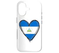 Happy Nicaragua Independence Day 15th Sept Flag Heart Design Case for iPhone 17