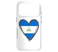Happy Nicaragua Independence Day 15th Sept Flag Heart Design Case for iPhone 17 Pro