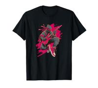 Happy Ninja with Cool Electric Guitar Costume T-Shirt