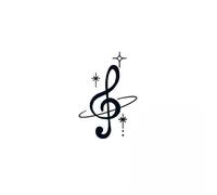 Happy Note Herbal Temporary Tattoo Stickers, Semi-permanent Non-reflective, Waterproof Chest And Arm, Lasting 2 Weeks, Fake Tattoos(2pcs)