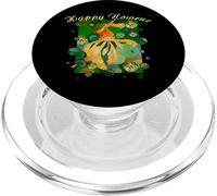 Happy Nowruz Persian New Year Goldfish In Green PopSockets PopGrip for MagSafe