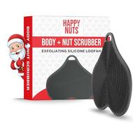 Happy Nuts Body and Nut Scrubber for Men - Perfect Shower Accessory for Exfoliating & Hygiene, Men's Silicone Bath Scrubber and Body Buffer