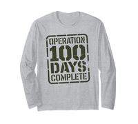 Happy Operation 100 Days School Mission Complete Little Long Sleeve T-Shirt