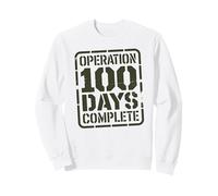 Happy OPERATION 100 DAYS School Mission COMPLETE Military Sweatshirt