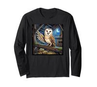 Happy Owl in The Barn Long Sleeve T-Shirt