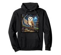 Happy Owl in the Barn Pullover Hoodie