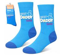 Happy Pairs Dad Socks Mens Novelty Socks Size 6-10 Birthday Gift for Dad Best Daddy Ever Socks Gift from Daughter Son Stocking Filler