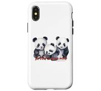 Happy Pandas Breath Mindfulness Compassion Meditate Kindness Case for iPhone X/XS