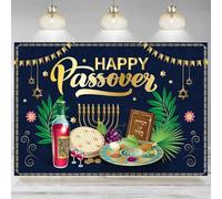 Happy Passover Backdrop Jewish Holiday Banner Passover Photographic Background Biblical Decorations(1) 300x200cm