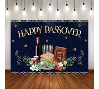 Happy Passover Backdrop Jewish Holiday Decoration Pesach Wall Photographic Background Wedding Festive Sign Banner Party 300x200cm