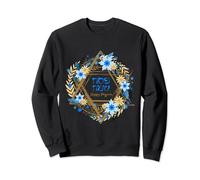 Happy Passover Hebrew Star Of David Sweatshirt